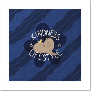 Kindness Capybara Posters and Art